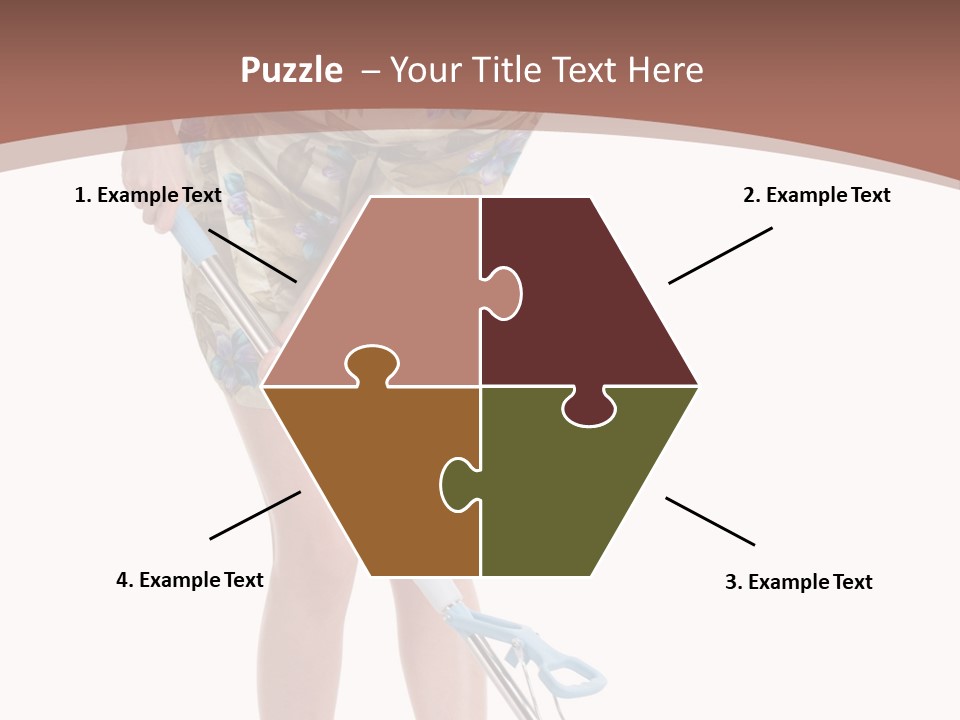 Housekeeping Mopping Lady PowerPoint Template