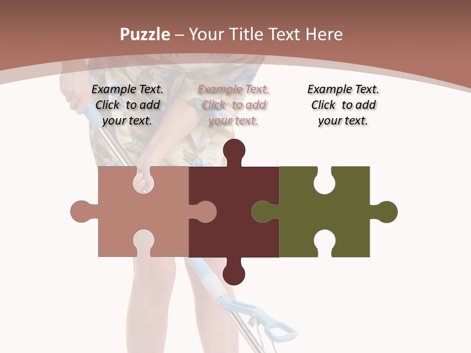 Housekeeping Mopping Lady PowerPoint Template