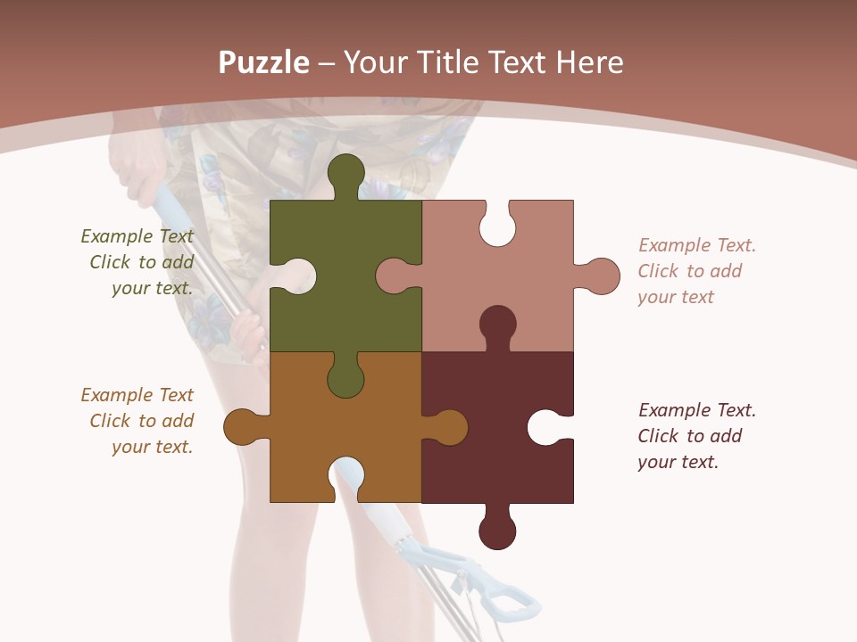 Housekeeping Mopping Lady PowerPoint Template