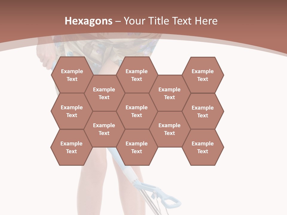 Housekeeping Mopping Lady PowerPoint Template