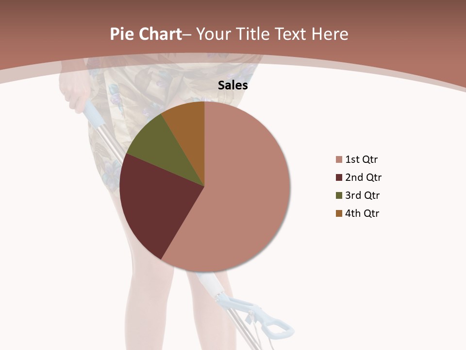 Housekeeping Mopping Lady PowerPoint Template