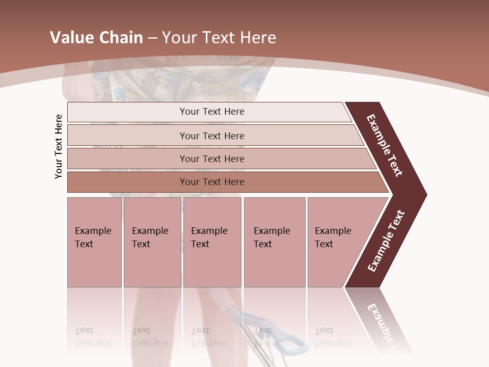Housekeeping Mopping Lady PowerPoint Template