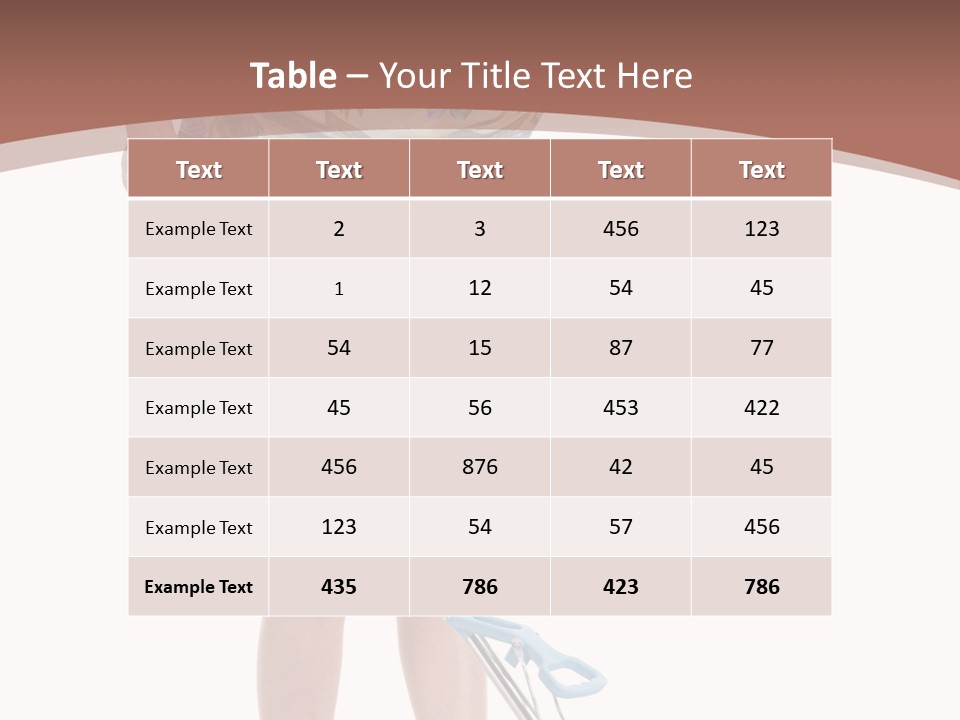 Housekeeping Mopping Lady PowerPoint Template