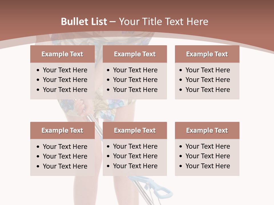 Housekeeping Mopping Lady PowerPoint Template