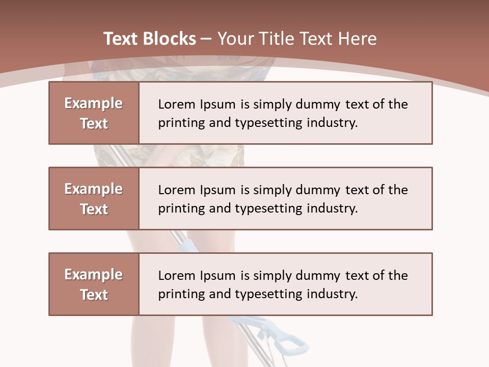 Housekeeping Mopping Lady PowerPoint Template