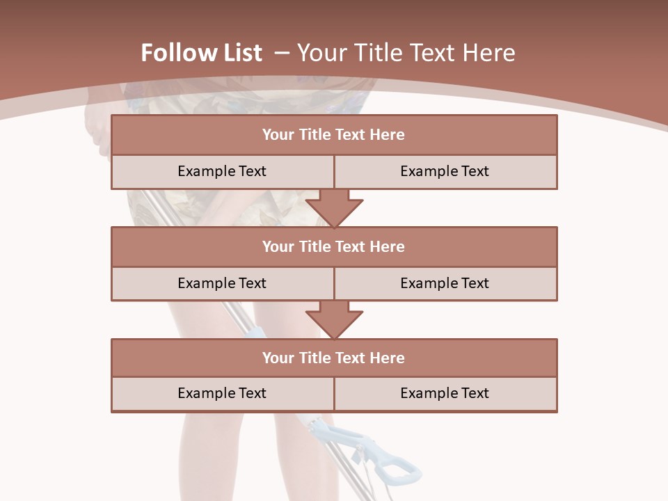 Housekeeping Mopping Lady PowerPoint Template