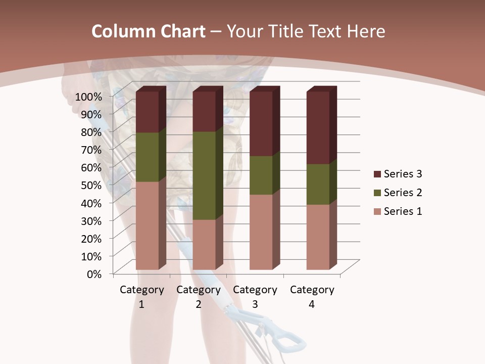 Housekeeping Mopping Lady PowerPoint Template