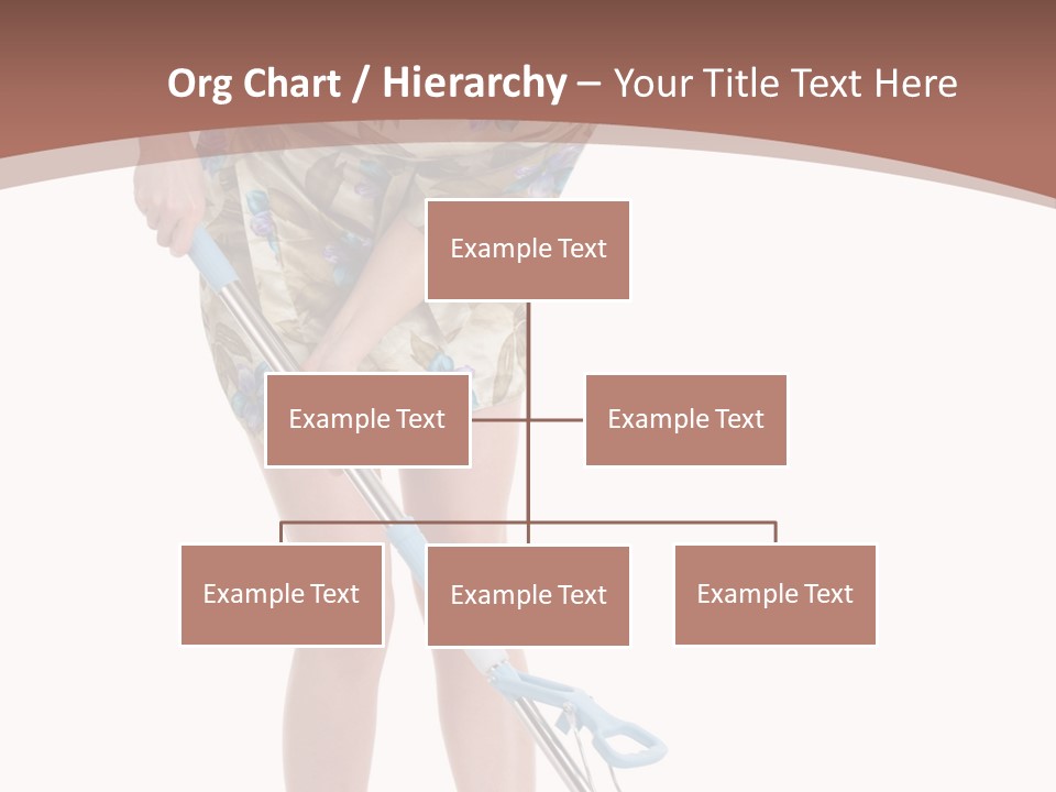 Housekeeping Mopping Lady PowerPoint Template