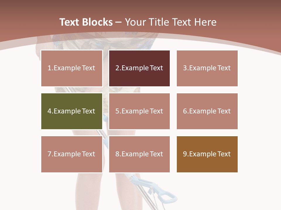 Housekeeping Mopping Lady PowerPoint Template