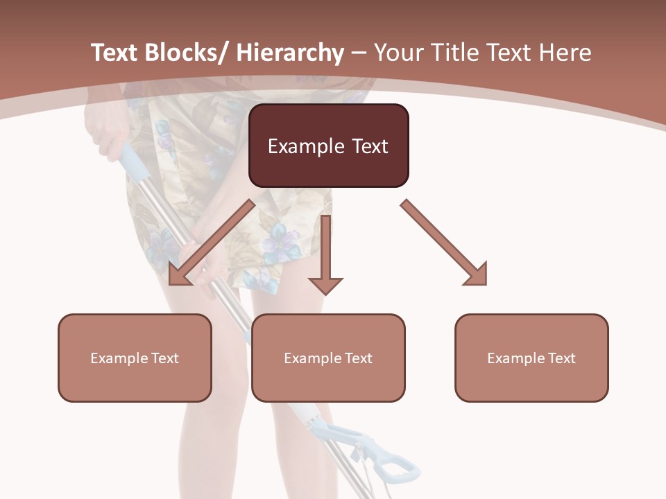 Housekeeping Mopping Lady PowerPoint Template