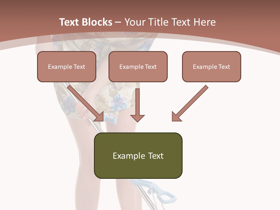Housekeeping Mopping Lady PowerPoint Template