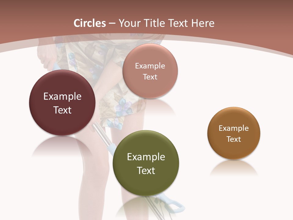 Housekeeping Mopping Lady PowerPoint Template