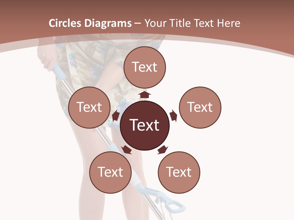 Housekeeping Mopping Lady PowerPoint Template