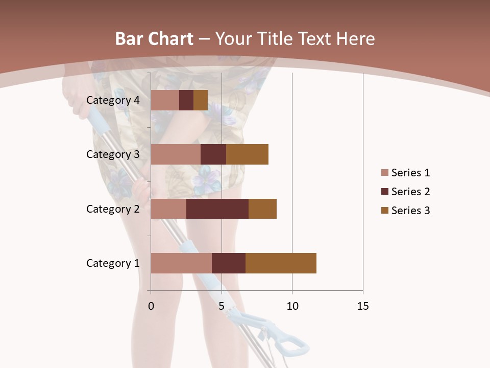 Housekeeping Mopping Lady PowerPoint Template