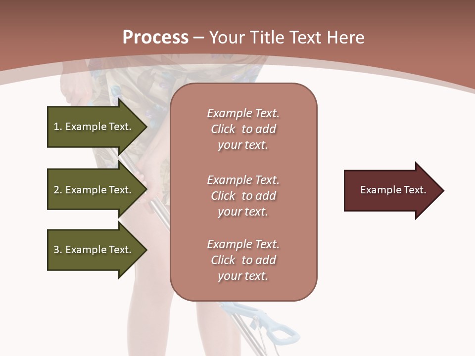 Housekeeping Mopping Lady PowerPoint Template