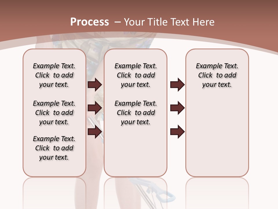 Housekeeping Mopping Lady PowerPoint Template