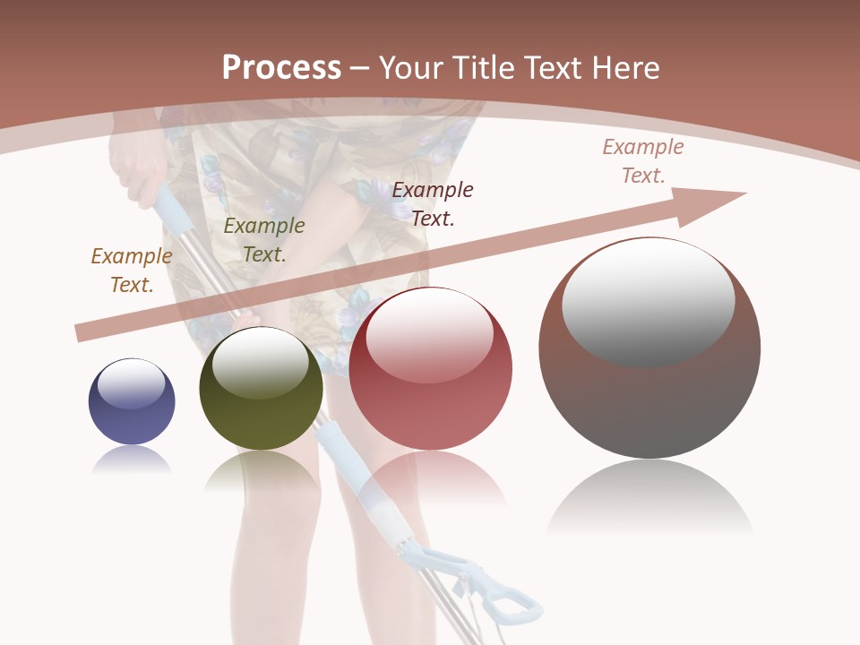 Housekeeping Mopping Lady PowerPoint Template