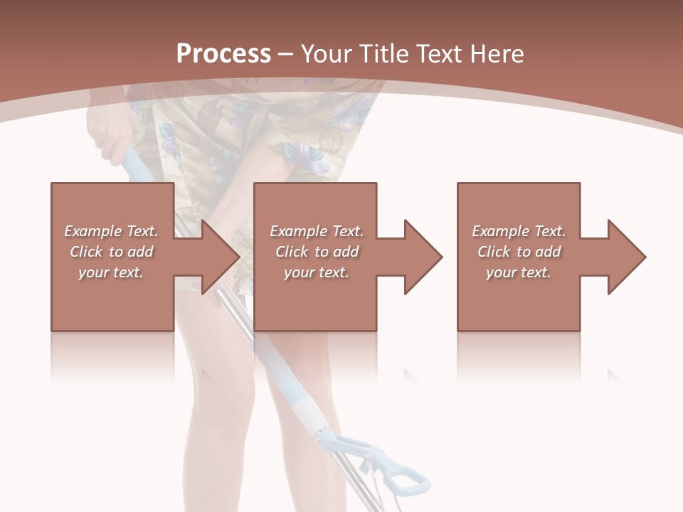 Housekeeping Mopping Lady PowerPoint Template