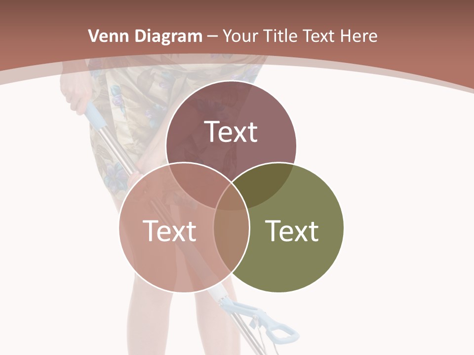 Housekeeping Mopping Lady PowerPoint Template