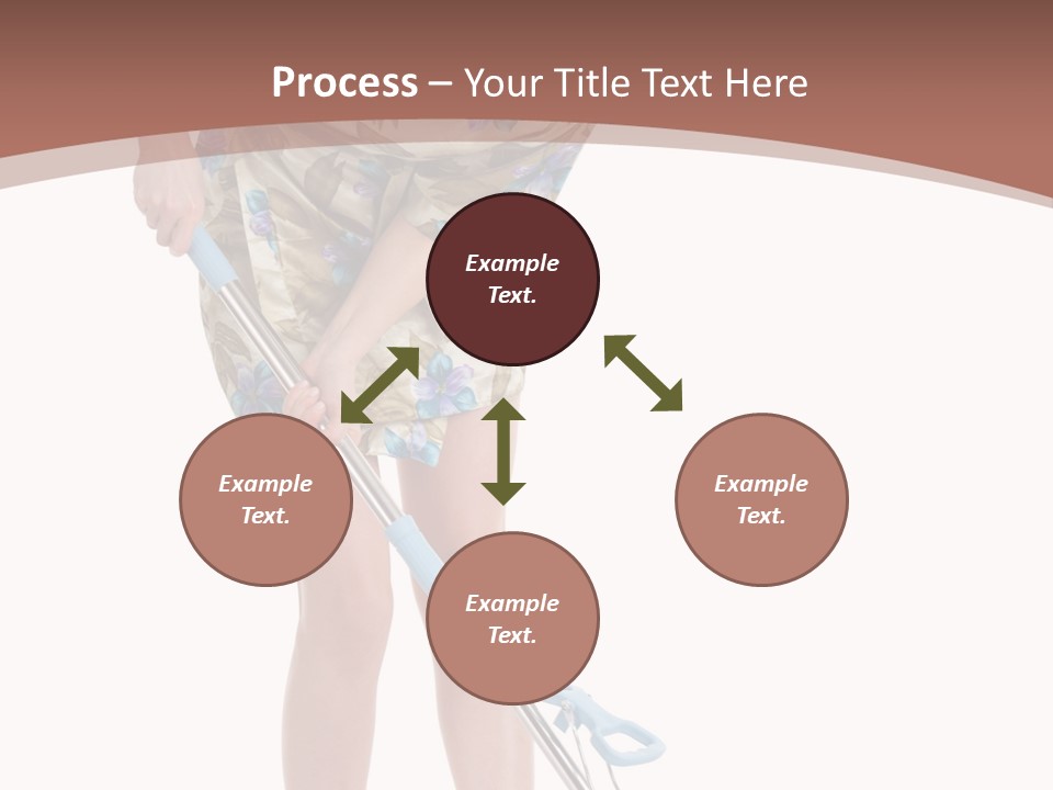 Housekeeping Mopping Lady PowerPoint Template