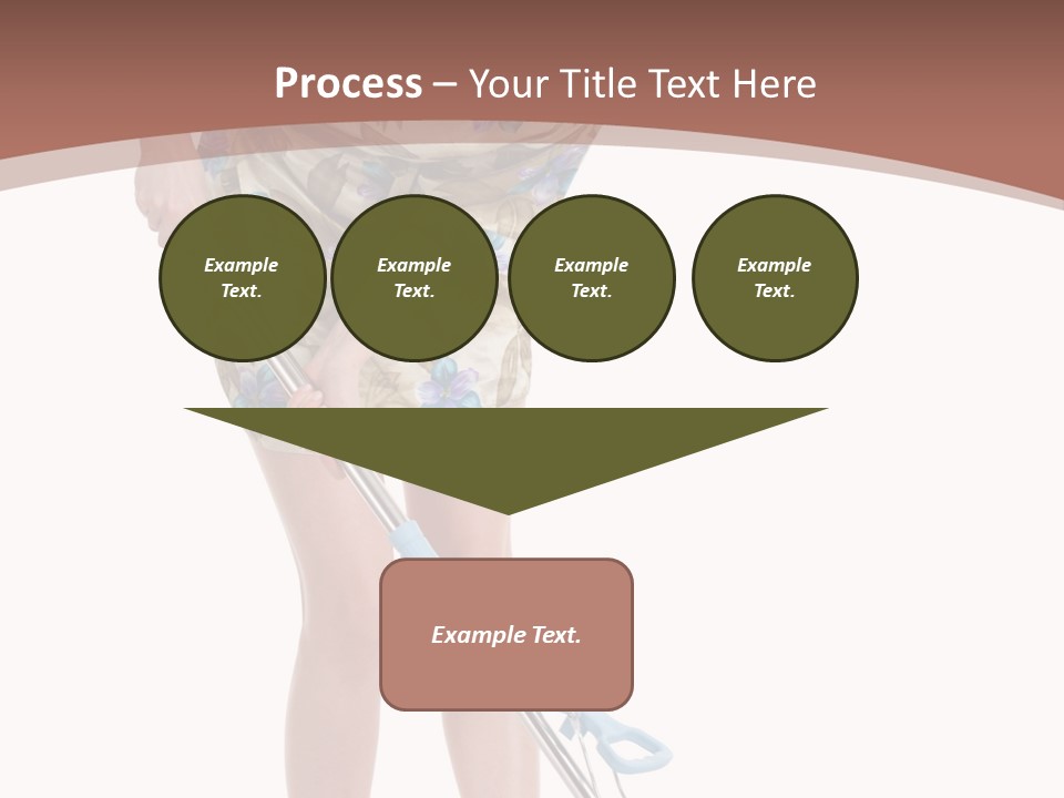 Housekeeping Mopping Lady PowerPoint Template