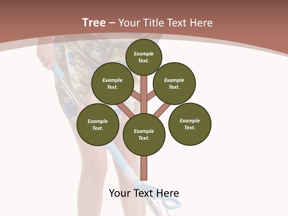 Housekeeping Mopping Lady PowerPoint Template