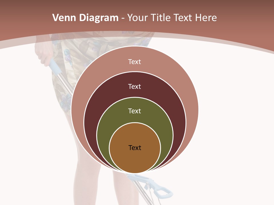 Housekeeping Mopping Lady PowerPoint Template