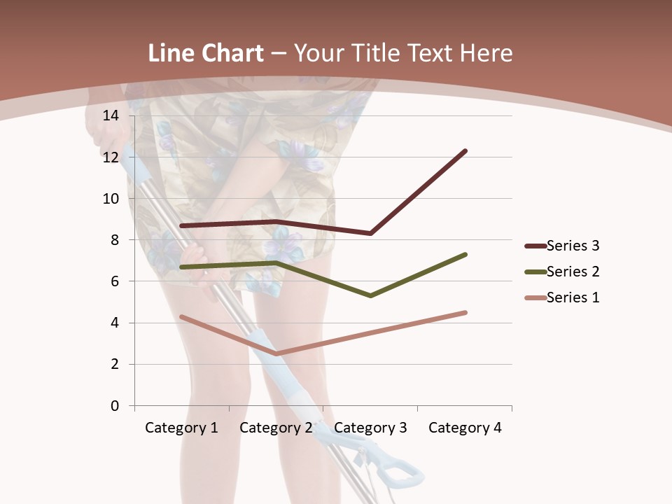 Housekeeping Mopping Lady PowerPoint Template