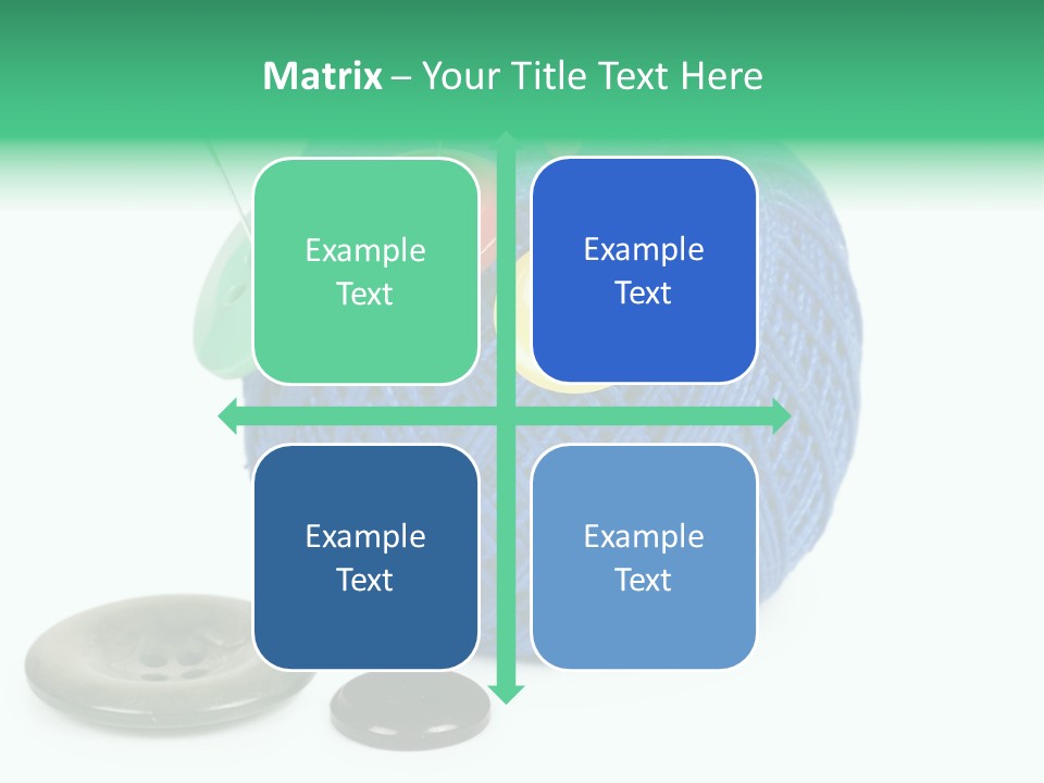 Needlework Circular Repair PowerPoint Template