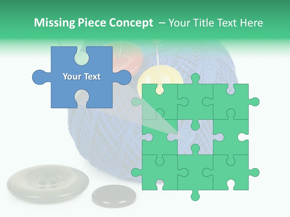 Needlework Circular Repair PowerPoint Template