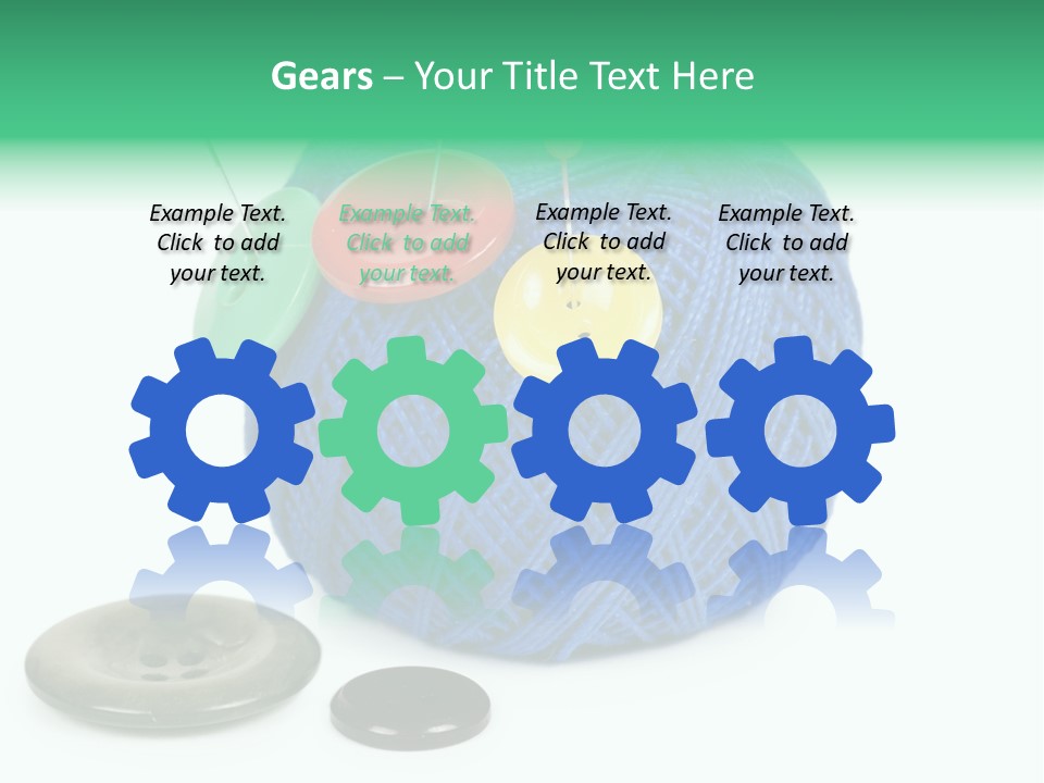 Needlework Circular Repair PowerPoint Template