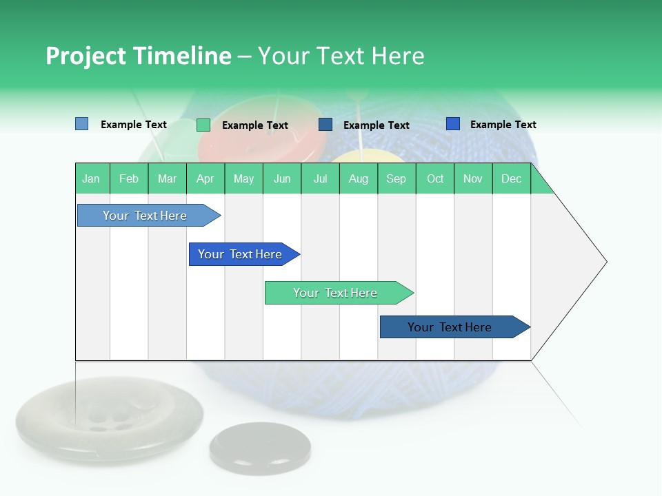 Needlework Circular Repair PowerPoint Template