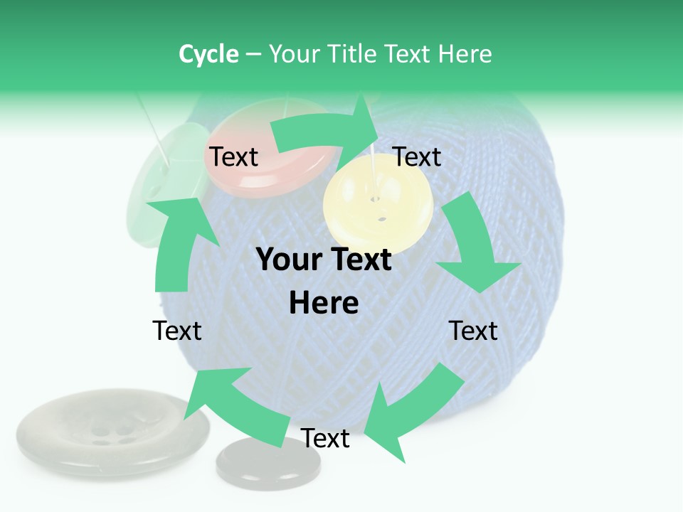 Needlework Circular Repair PowerPoint Template