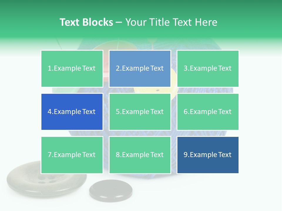 Needlework Circular Repair PowerPoint Template
