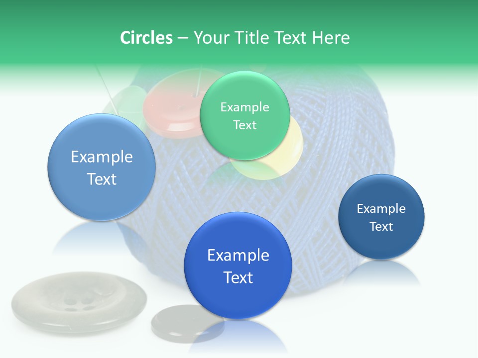 Needlework Circular Repair PowerPoint Template