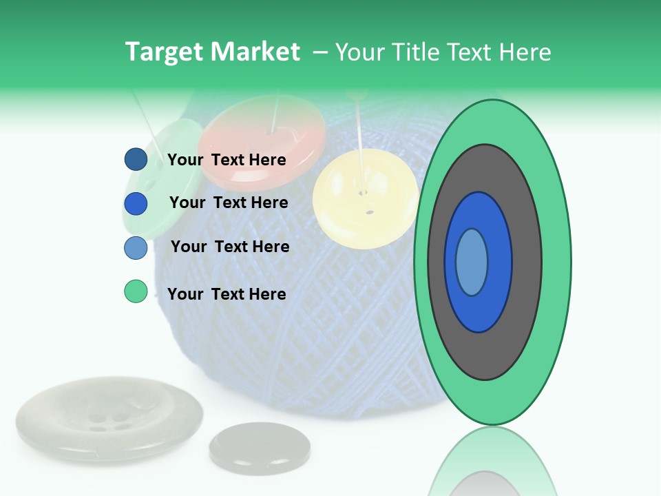 Needlework Circular Repair PowerPoint Template