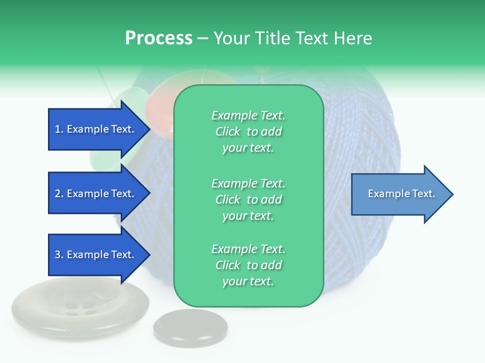 Needlework Circular Repair PowerPoint Template
