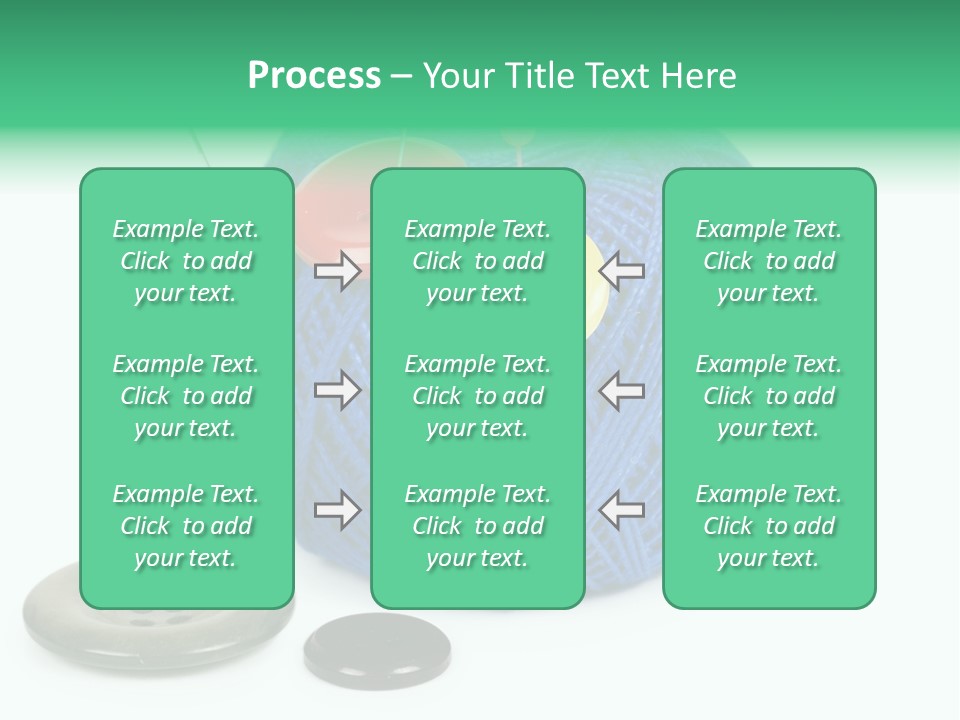 Needlework Circular Repair PowerPoint Template