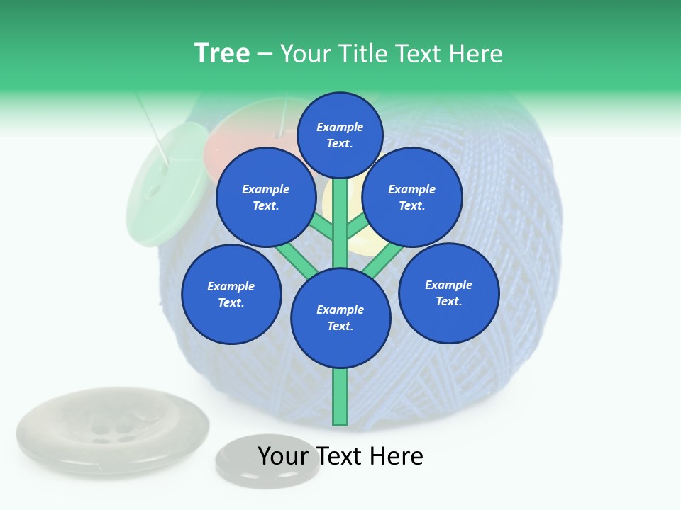 Needlework Circular Repair PowerPoint Template