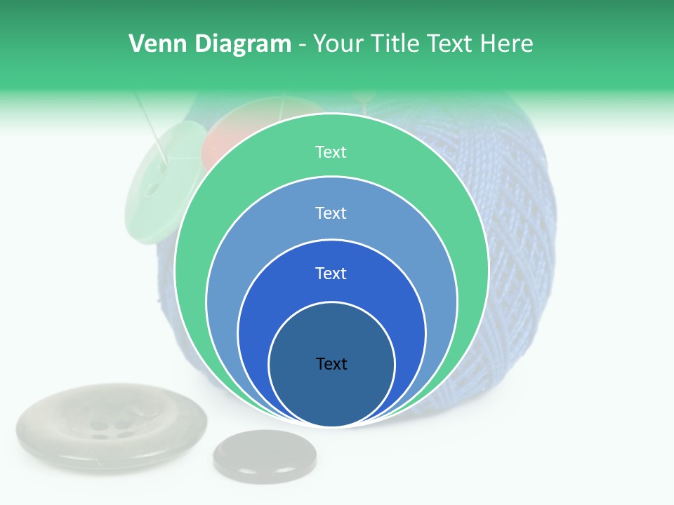 Needlework Circular Repair PowerPoint Template