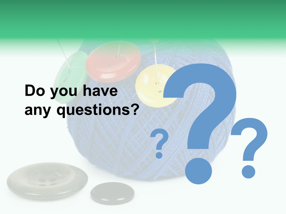 Needlework Circular Repair PowerPoint Template