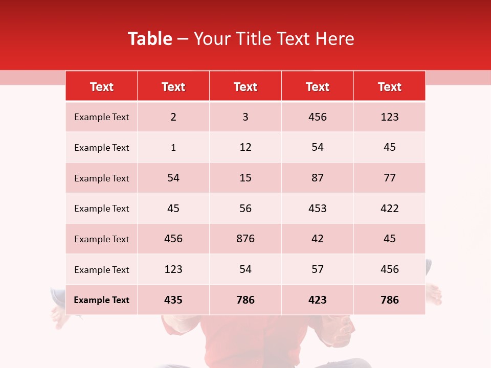 Table Corporation Corporate PowerPoint Template