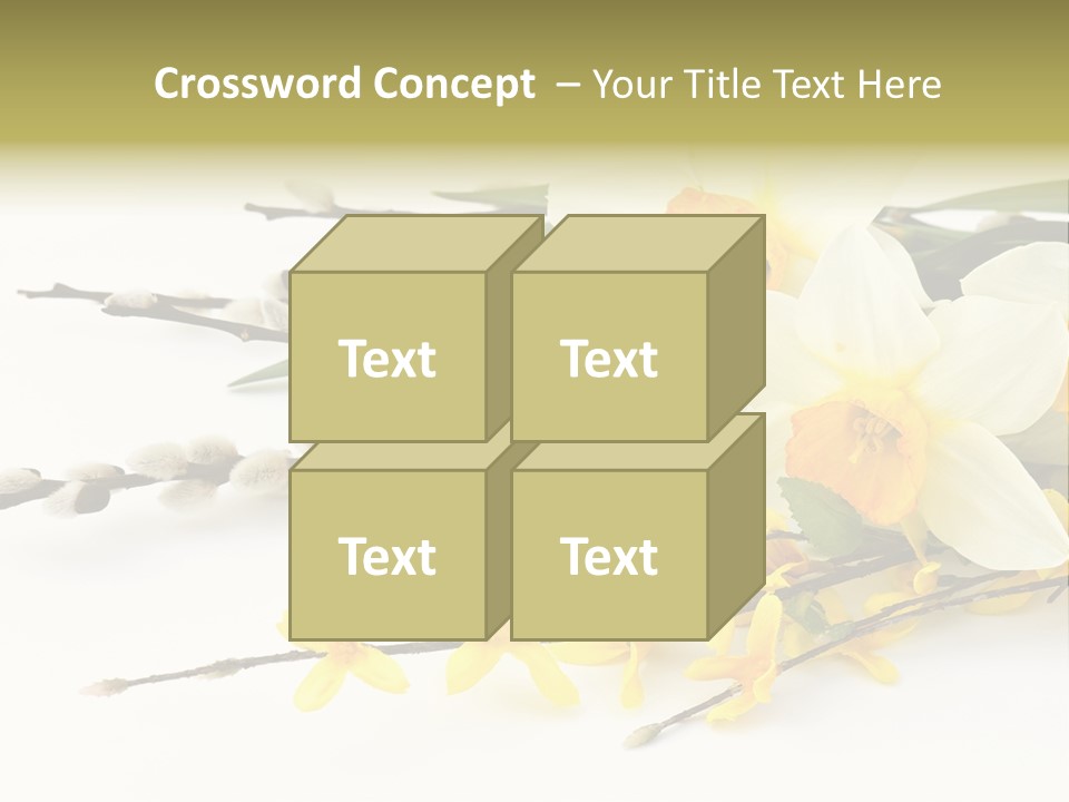 Decoration Garden Holiday PowerPoint Template