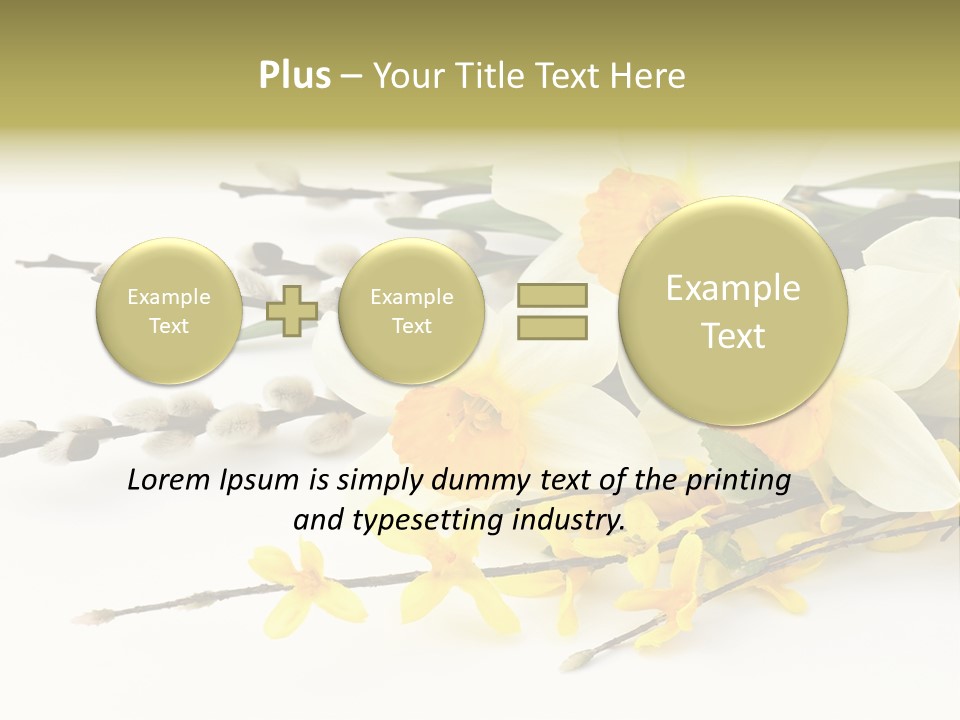Decoration Garden Holiday PowerPoint Template