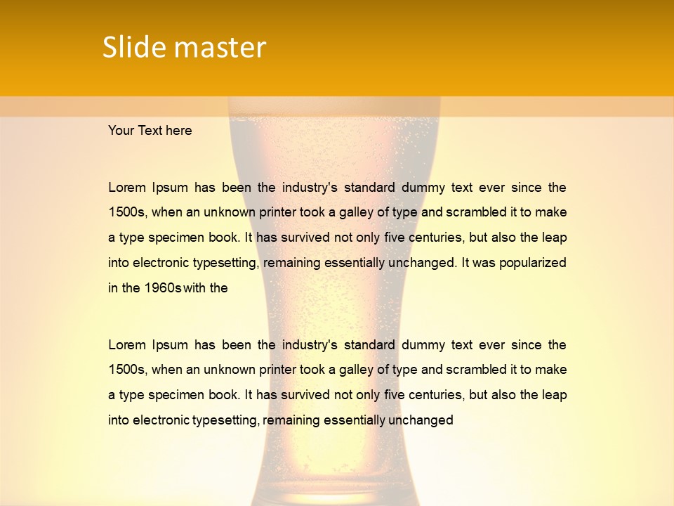 Wheat Bitter Nobody PowerPoint Template