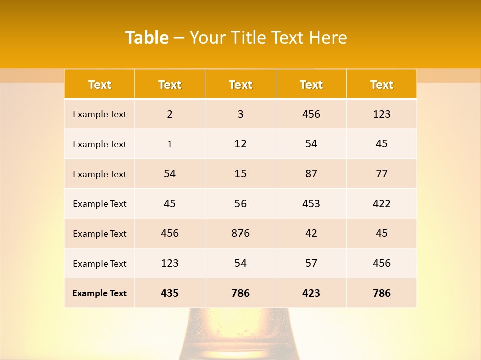 Wheat Bitter Nobody PowerPoint Template