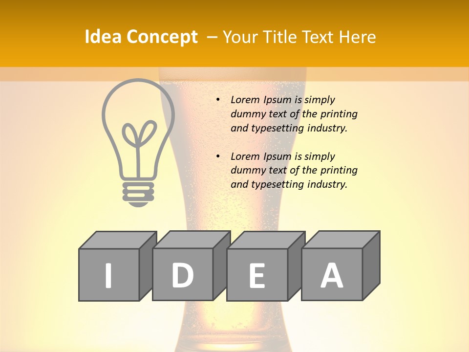 Wheat Bitter Nobody PowerPoint Template