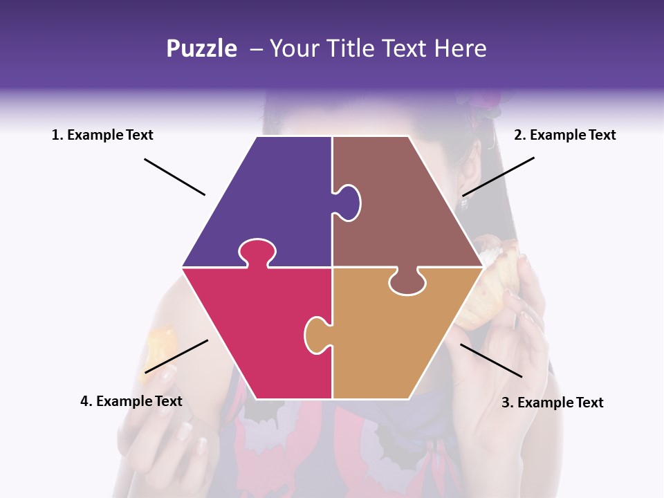 Portrait Fashion Teenagers PowerPoint Template