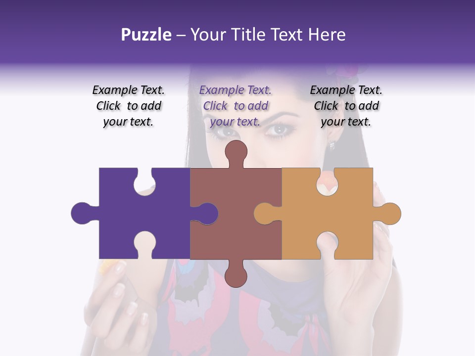 Portrait Fashion Teenagers PowerPoint Template