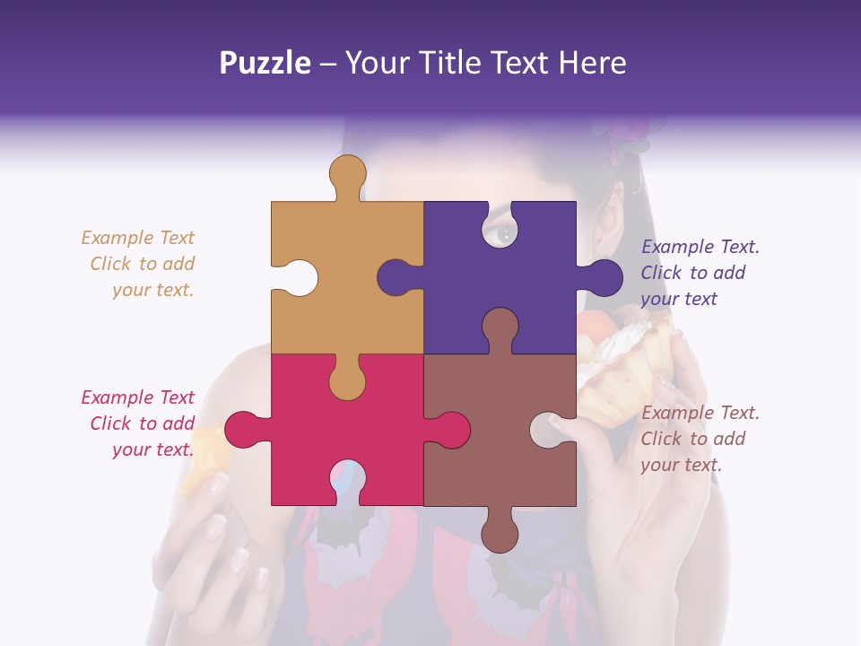 Portrait Fashion Teenagers PowerPoint Template